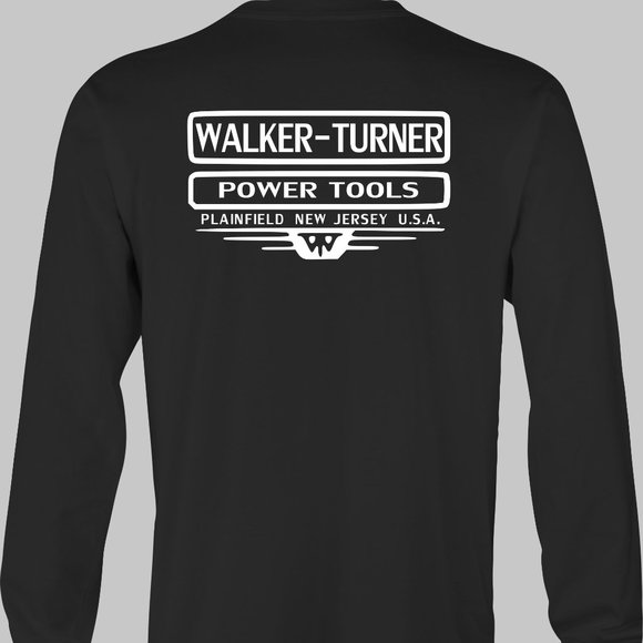 Walker Turner Power Tools Long Sleeve Retro T-Shirt stanley delta jet rockwell - Picture 5 of 6